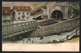 Goeschenen, Brücke und grosser Tunnel