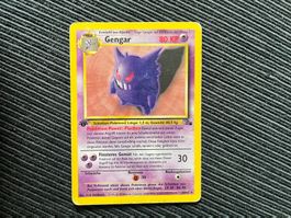 Pokemon Gengar 1.Edition Fossil Deutsch