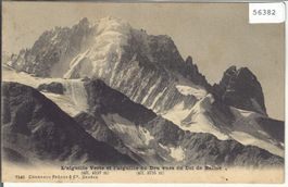 L'aiguille Verte et l'aiguille du Dru vues du Col de Balme