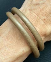 Lederarmband 40cm, Verschluss magnetisch, bronzefarben