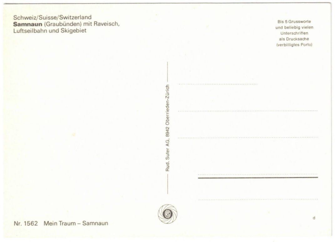 Cartoline postali: Samnaun - 6 Bild AK – Usato da Binningen venduto da Mountainrider 1