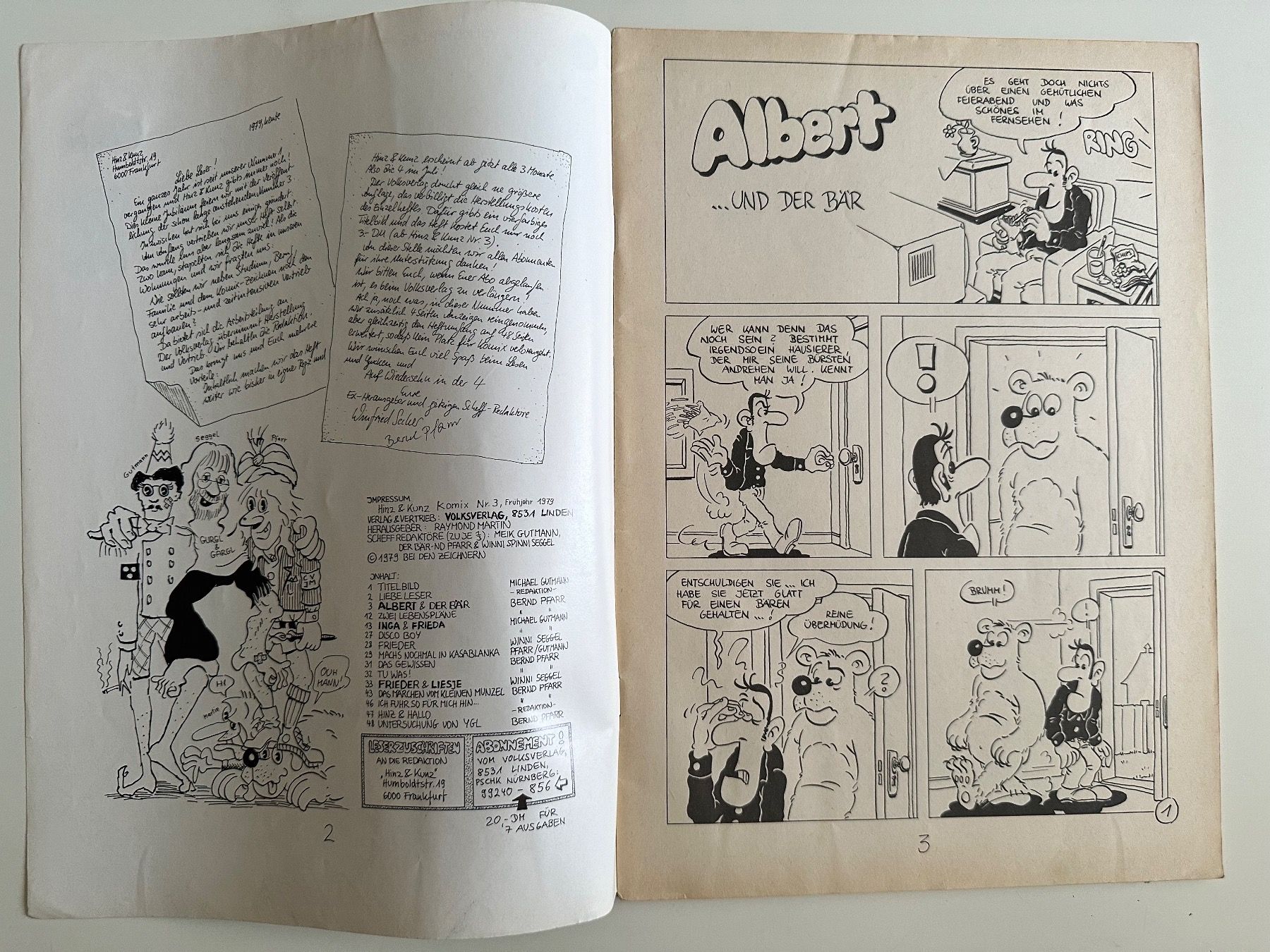 Fumetti: Hinz & Kunz Comix Nr.3 Softcover – Usato da Münsingen venduto da Ganjam 3