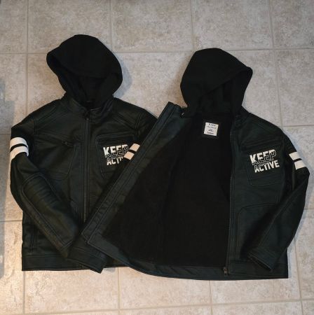 Lederjacke gefüttert 146/152