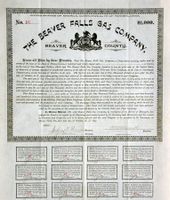 Beaver Falls Gas Company - 1892