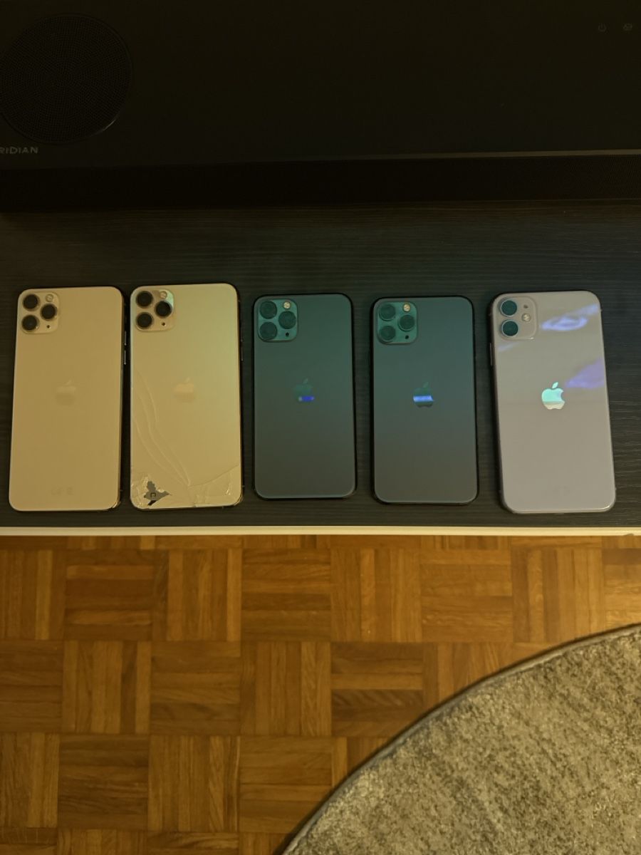 Apple Telefoni cellulari / Smartphones: 2X iPhone 11 Pro Max, 2X iPhone 11 Pro, 1X iPhone 11 – Difettoso da Morges venduto da Abel. 2