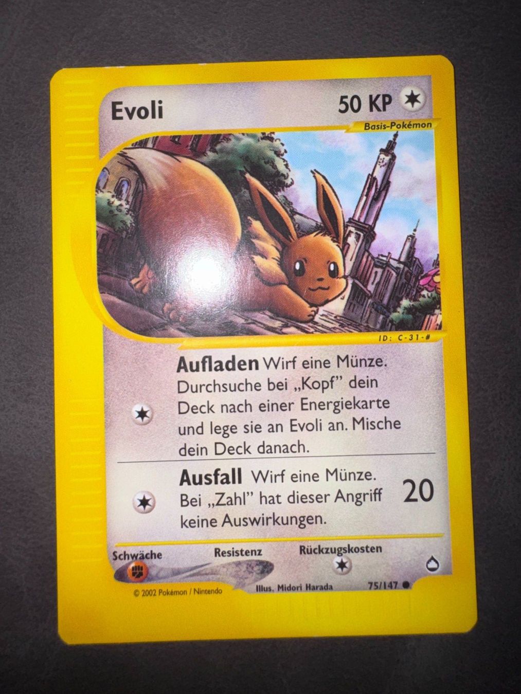 Pokémon Sammelbilder & Trading cards: Pokemon Evoli 75/147 - Aquapolis - DE – Gebraucht aus Erstfeld von PokeSandero
