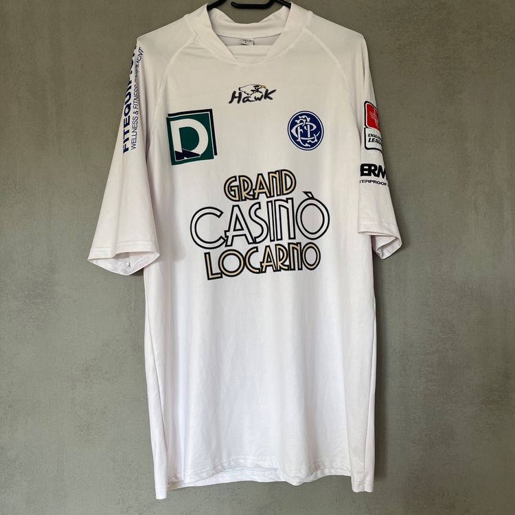 Maillot De Foot Vintage – Locarno – Porté Sur Le Terrain – Avec Certificat
