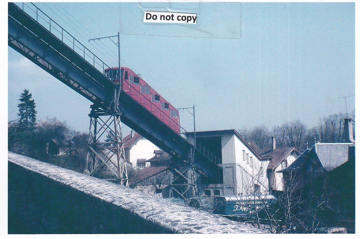 Cartoline postali: Bienne / Macolin  BE  - Funiculaire     en 1965 – Usato da Brig venduto da Valcards54