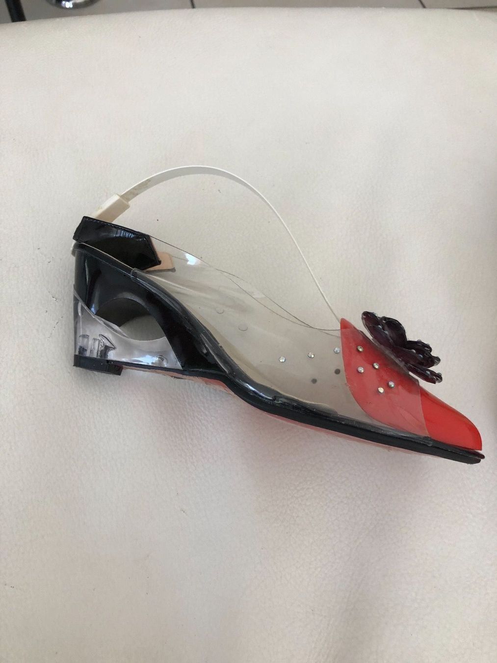 Scarpe da donna: Sandalettes dame transparente – Nuovo e nell'imballaggio originale da Delémont venduto da stella063 1