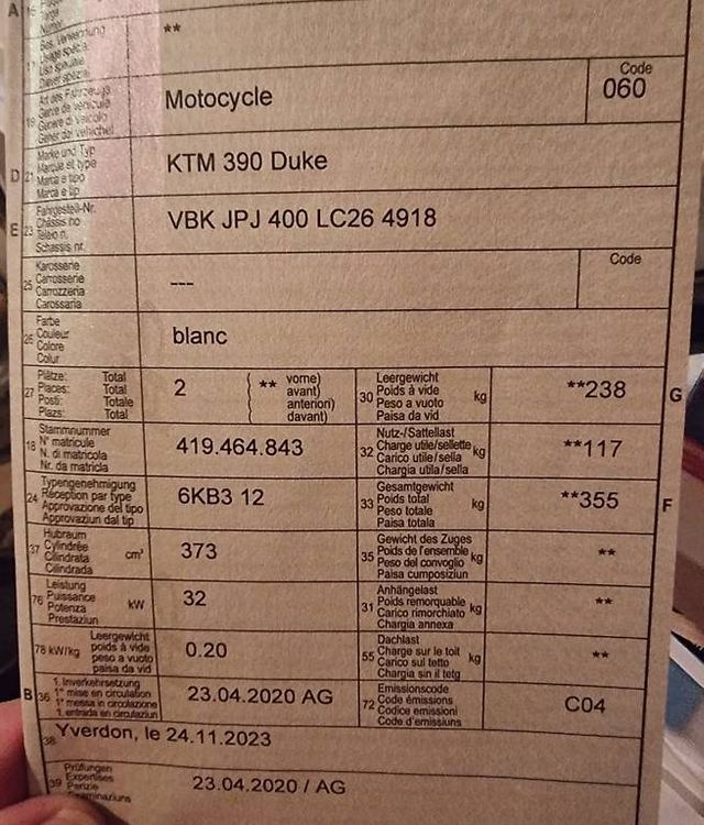 Strada: KTM Duke 390 – Usato da Bavois venduto da Bilux 2