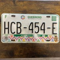 🇲🇽 Mexiko Autoschild - Guerrero HCB-454-E - ORIGINAL