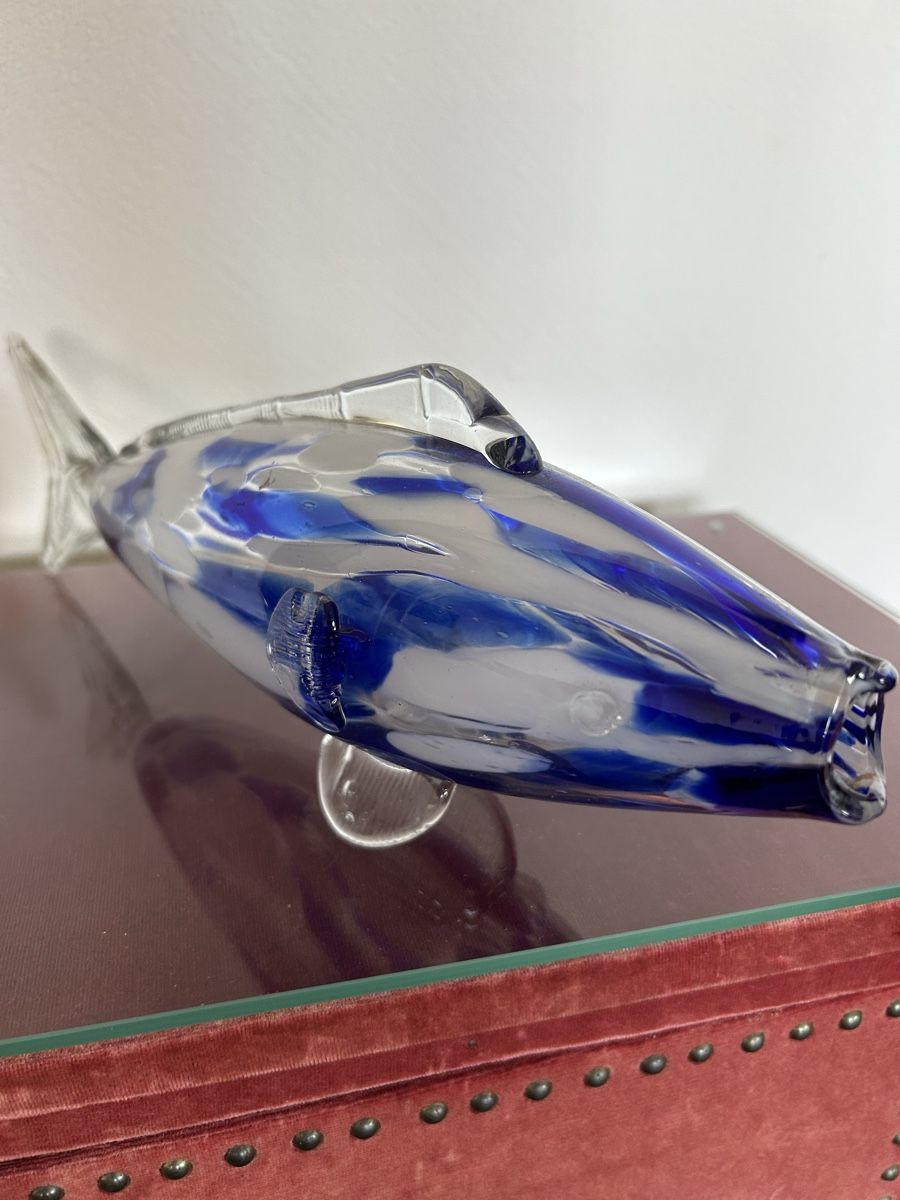 Murano Statuette: Murano Glas Fisch – Usato da Meilen venduto da chr_5xzm 4