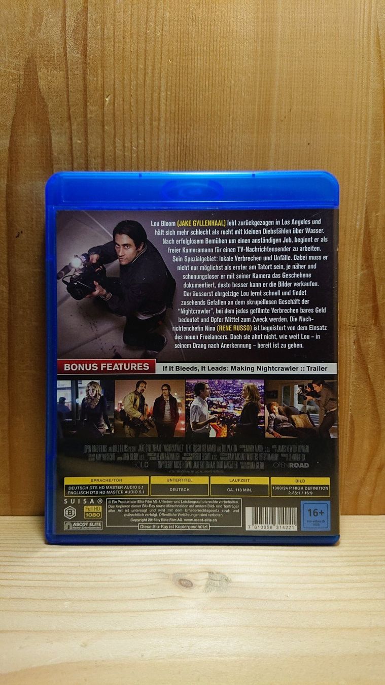 Spielfilme: NIGHTCRAWLER Blu-Ray mit Jake Gyllenhaal – Gebraucht aus Wilderswil von  1