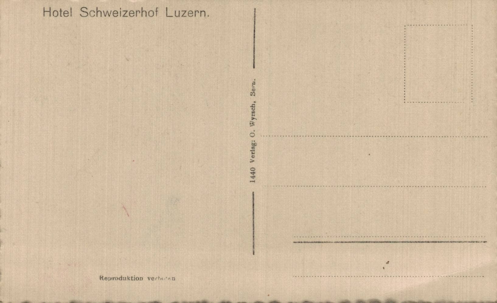 Cartoline postali: Alte Ansichtskarte: Hotel Schweizerhof Luzern, Top! – Usato da Luzern venduto da Kartenansicht 1