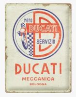 Ducati Moto Servizio Hängeschild Blechschild Schild 30x40cm