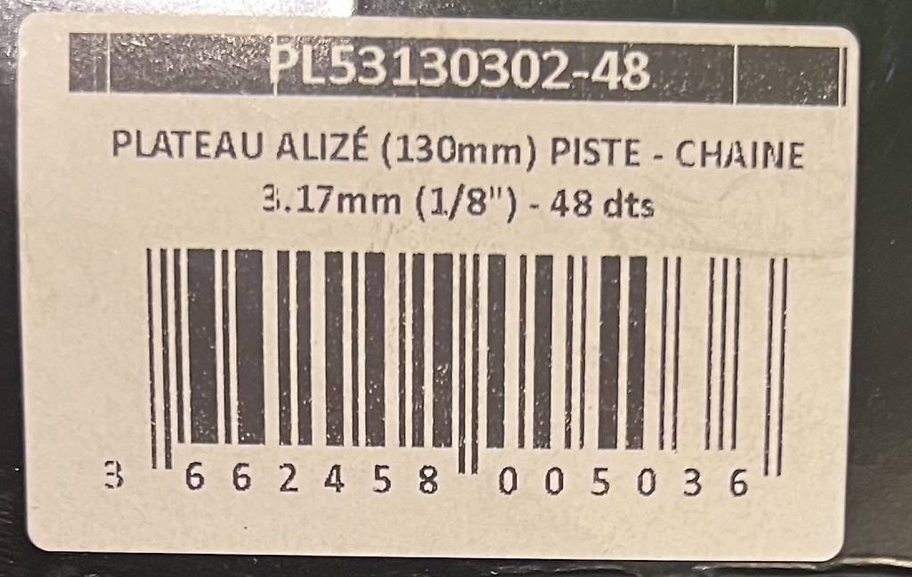 Pezzi di ricambio: Kettenblatt Track 48T – Usato da Zürich venduto da Pedalkraftwerk 2