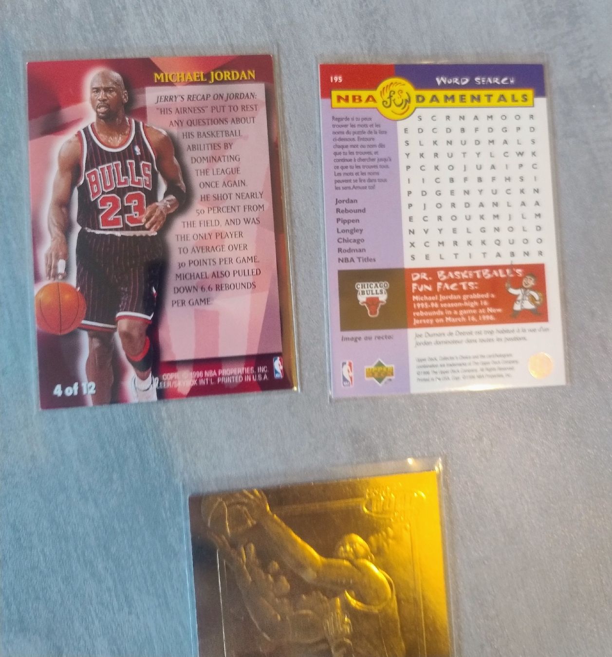 Nba Carte collezionabili: NBA 4 cartes Michael Jordan  – Nuovo (secondo la descrizione) da Martigny venduto da julionix 3