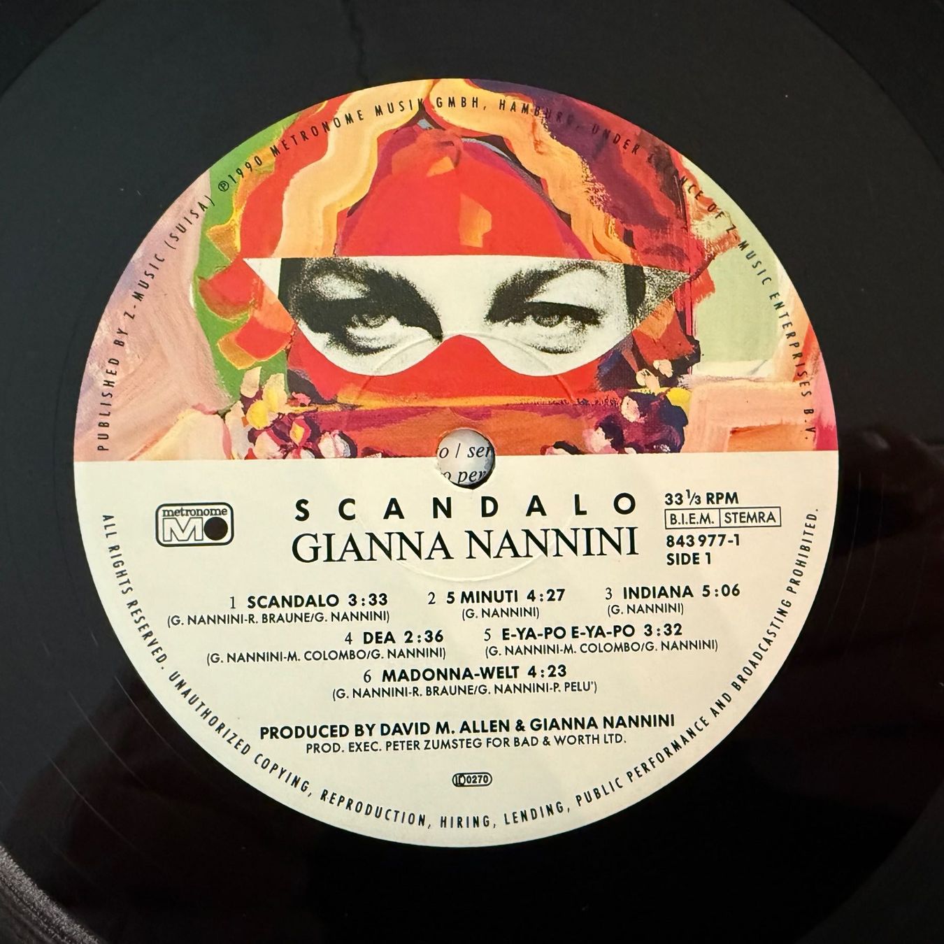 Dischi in vinile: GIANNA NANNINI -SCANDALO – Usato da Zürich venduto da fehlton 3