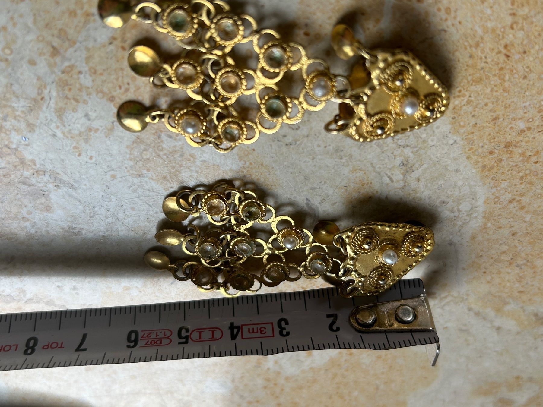 Ohrringe & -stecker: Gypsy Ohrenhänger mit kleinen Perlen – Gebraucht aus Laufen von belleskulptur 4