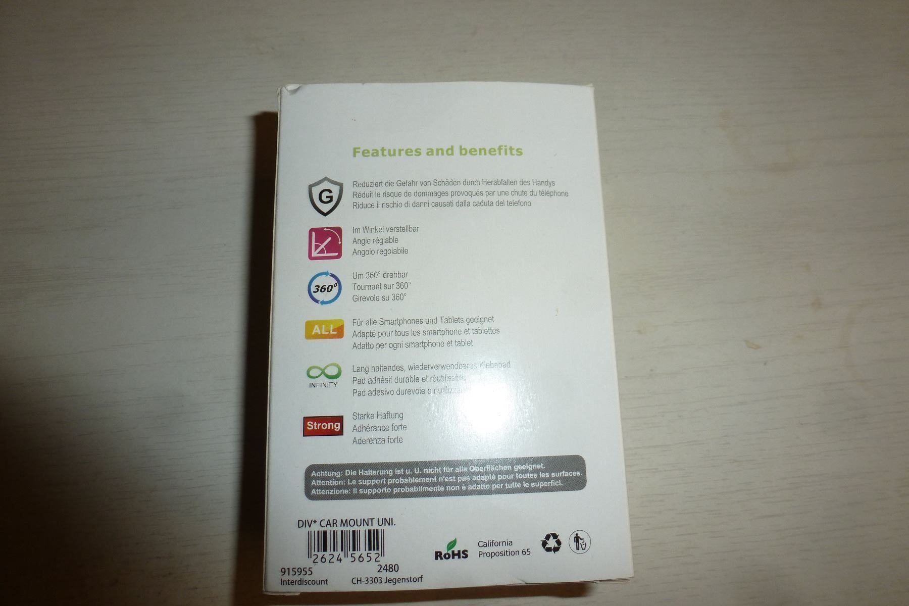 Wandhalterungen: Microspot Universal Carmount – Neu und originalverpackt aus Emmen von newdeal1970 2