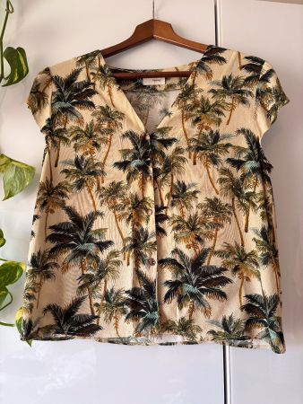 MY SUNDAY MORNING "THAIS" Shirt mit Palmen Gr. 1