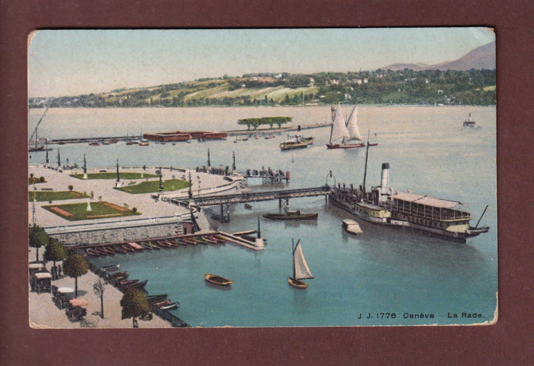 Ansichtskarten: GENEVE - La Rade // pli d'angle // – Gebraucht aus Pully von nicecards