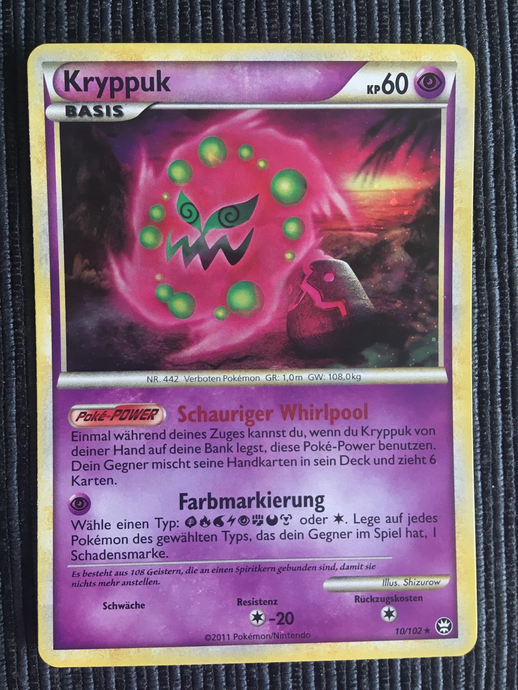 Pokémon Carte collezionabili: Pokemon Kryppuk Holo HS Triumph – Nuovo (secondo la descrizione) da Wabern venduto da Collectfun