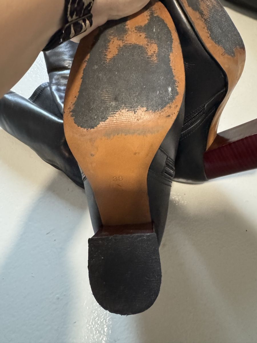 Damenschuhe: Echtleder Stiefel mit Blockabsatz, Grösse 38 – Gebraucht aus Bergdietikon von LA-Sunshine 2