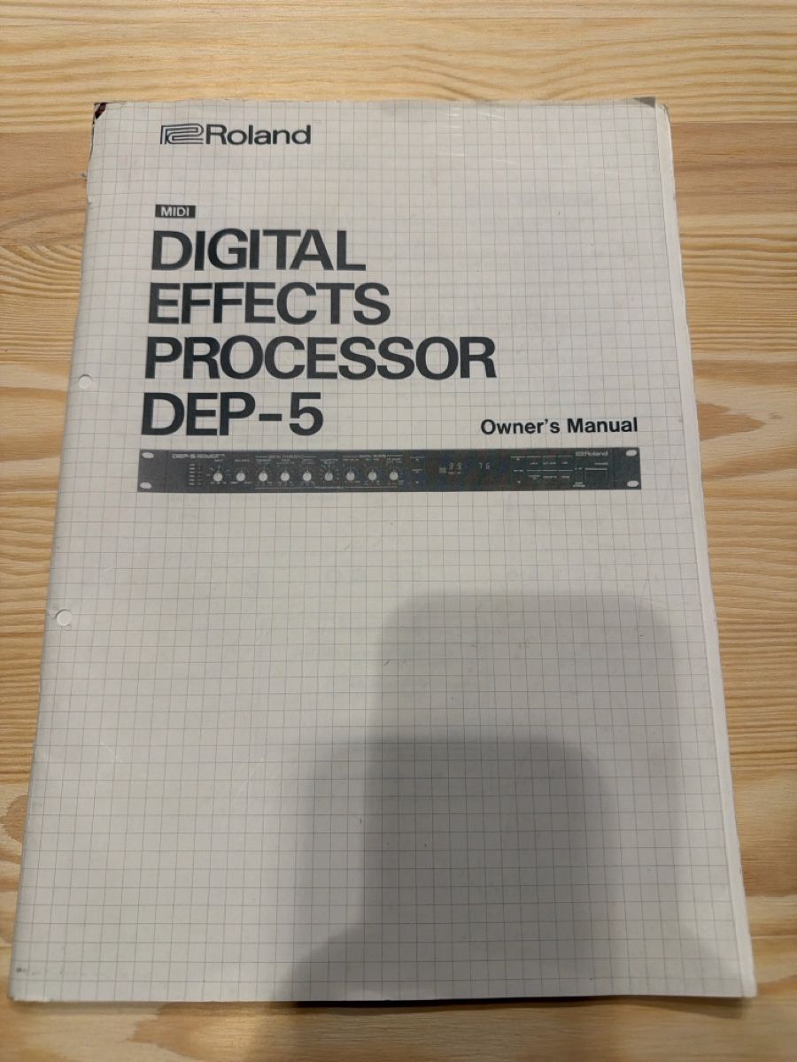 Roland Strumenti musicali: Roland DEP-5 Digital Effect Processor Manual – Usato da Staufen venduto da Spirit-Brothers