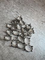 Fassung für ovale Kristalle 10×8 mm / 10 Stück