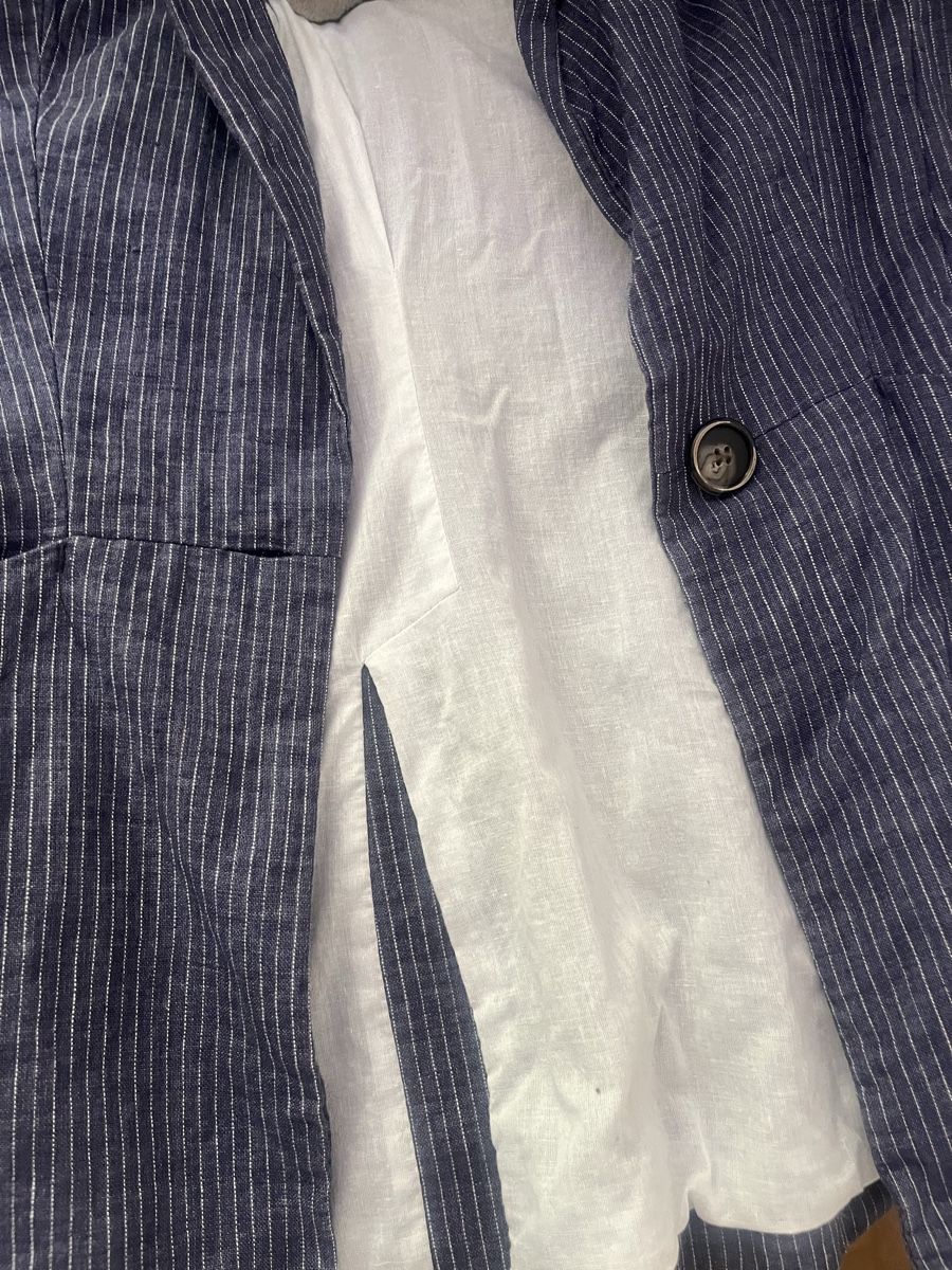 H&M Giacche: Zara Basic Sommerblazer, blau gestreift, Gr. S - Top! – Nuovo (secondo la descrizione) da Baden venduto da Sandra148 4