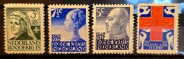 Niederlande 1927 Rotes Kreuz Roode Kruis Komp 4V MLH* Rara