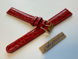 14mm Uhrenarmband, Leder, Kroko Uhrenband, swissmade
