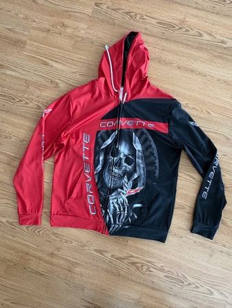 Corvette Jacke mit Totenkopf-Motiv, Grösse L, Top Zustand