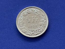 1/2 Fr. 1958 vorzüglich