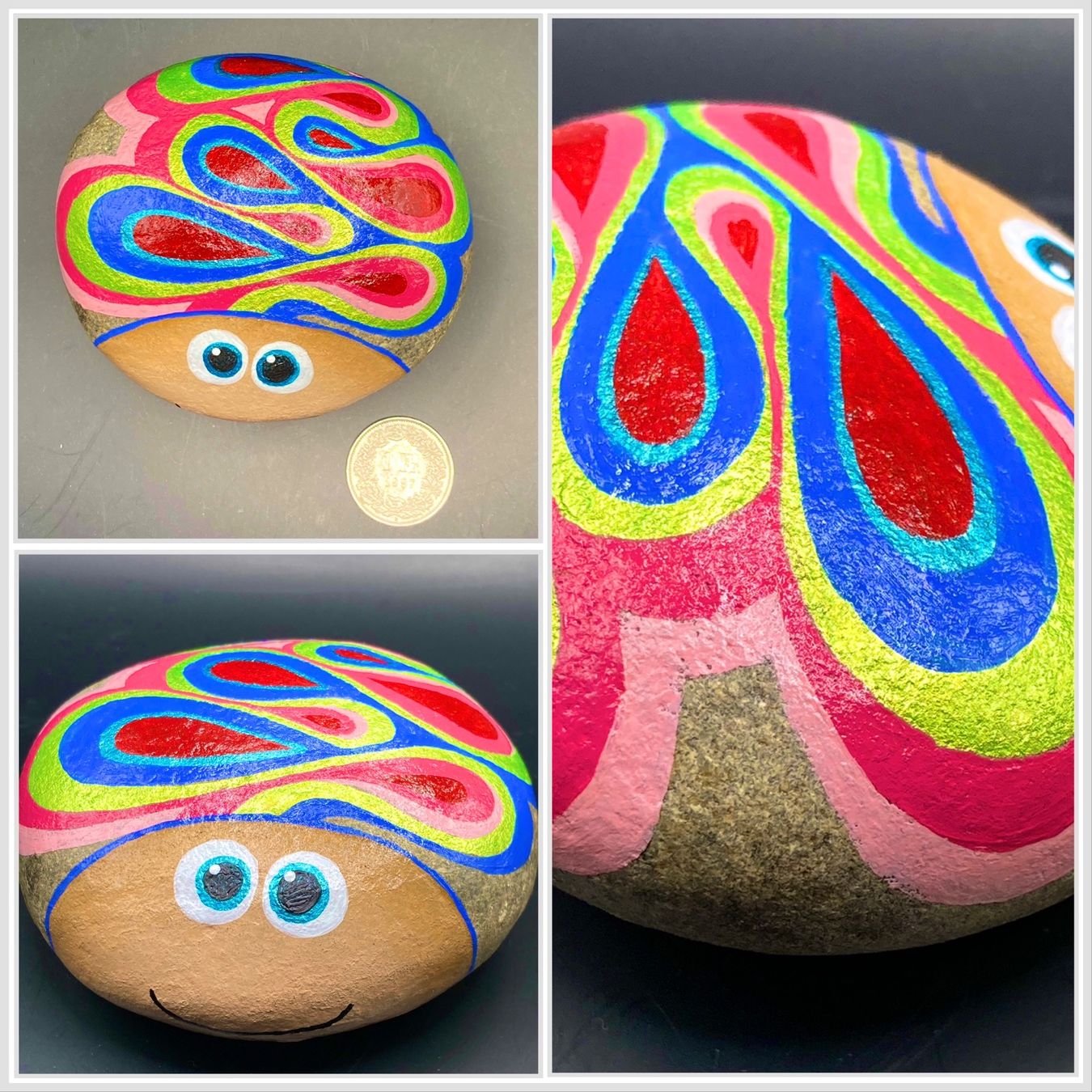 Tutte le decorazioni: Handbemalte Marienkäfer, Glücksbringer, Hochzeit, Gartendeko – Nuovo e nell'imballaggio originale da Vinelz venduto da Viewfinder84 2