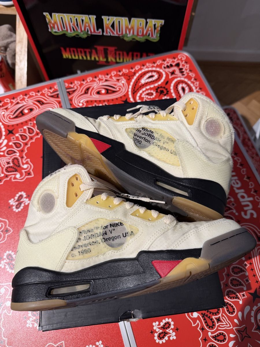 Jordan Scarpe da uomo: Jordan 5 x Off White Sail Grösse 41 – Usato da Basel venduto da julianlenzin 5