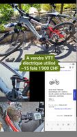 VTT électrique moteur Bosch,  dérailleur et freins Shimano 