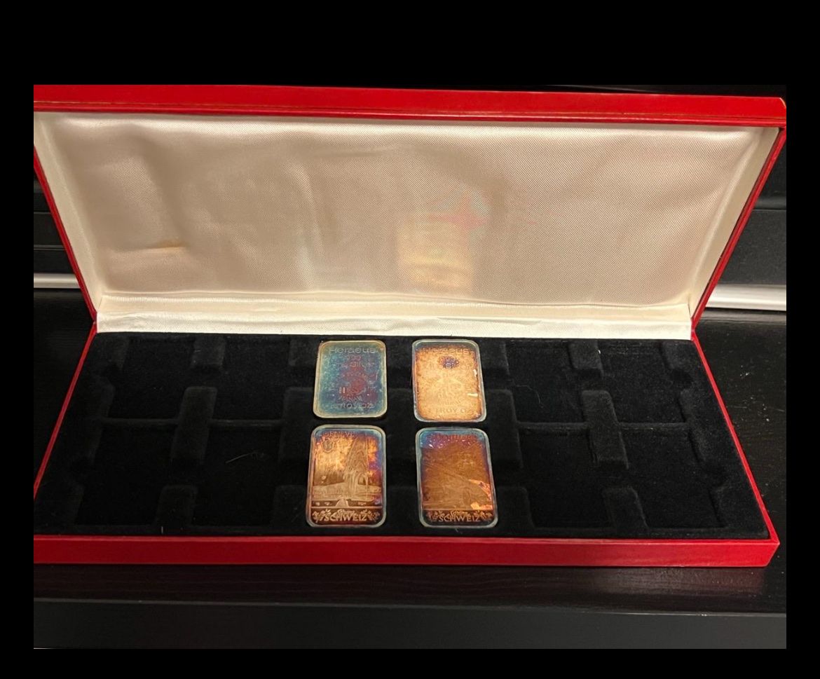 Metalli preziosi: 4 Silber Unzen mit 12er Unzen Schatulle – Usato da Bern venduto da leu_9lkv 2