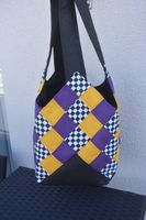 Shopper- o. Bade-Tasche aus Wasserabw. Stoff mit Täschchen