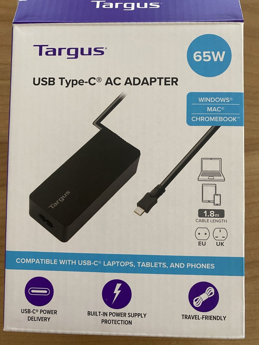Targus Laufwerke & Adapter: Targus 65W USB-C Netzteil – Neu (gemäss Beschreibung) aus Sissach von 6662weltenbummler