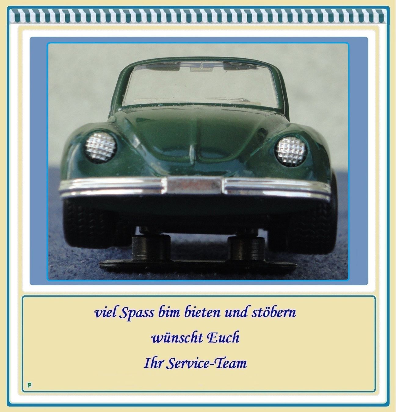 Volkswagen Modellini d'auto: VW Käfer Cabrio in dunkelgrün • Modellauto – Usato da Münchwilen TG venduto da FLOHMIFLITZER 2