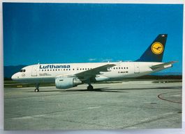 Postcard Airbus A319-114 Lufthansa