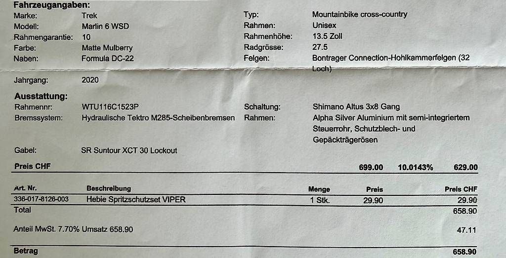 Vélos: Trek Marlin 6 WSD Kinder Velo – D'occasion à Zürich par ThisEb 4