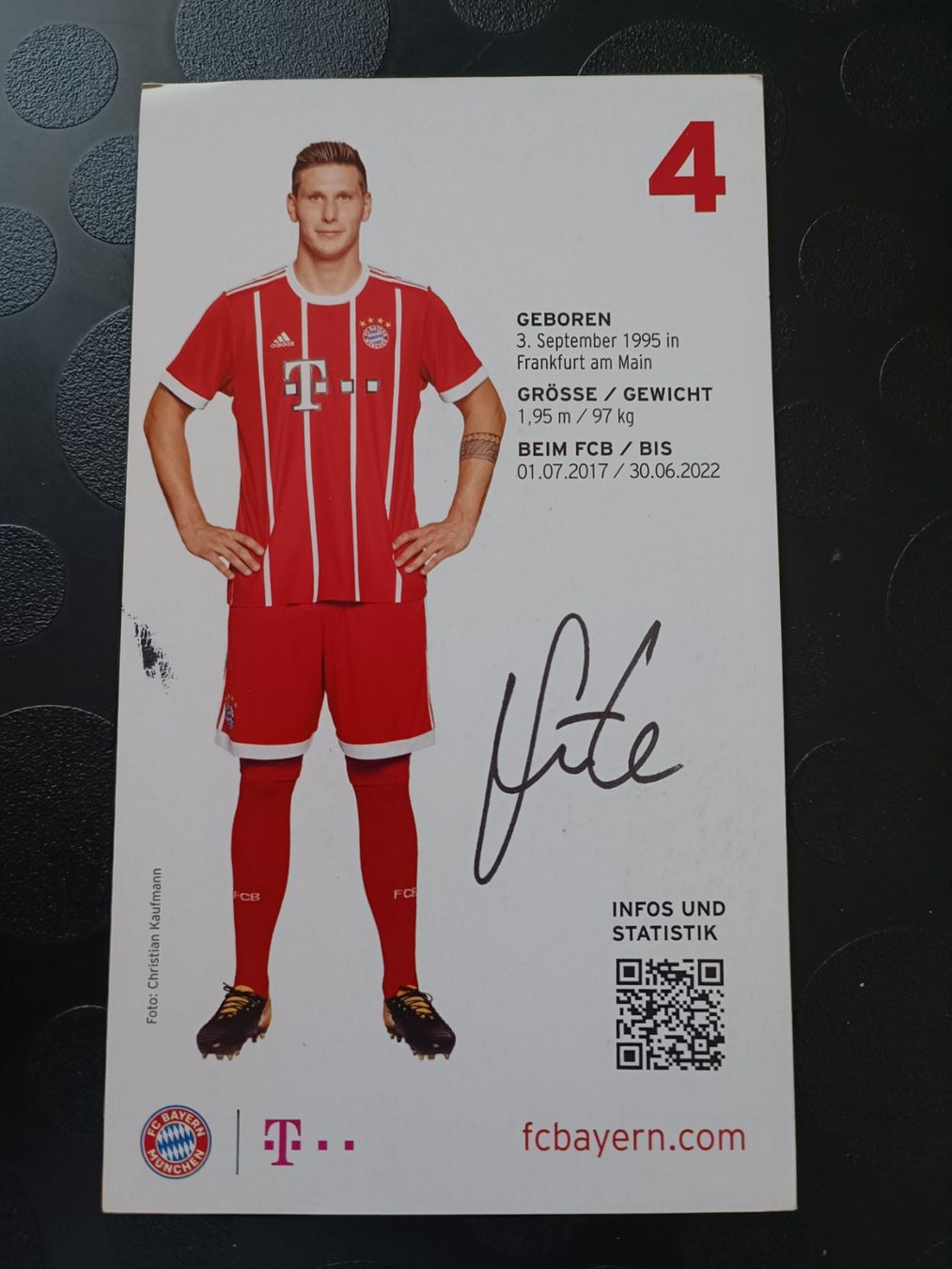 Autogramme: Niklas Süle - Bayern München - handsigniert – Gebraucht aus Menziken von Artographs 1