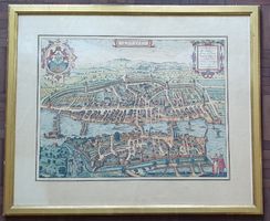Zürich - original kolorierter Kupferstich