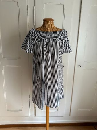 SUSY MIX - Carmen Kleid schwarz-weiss gestreift S