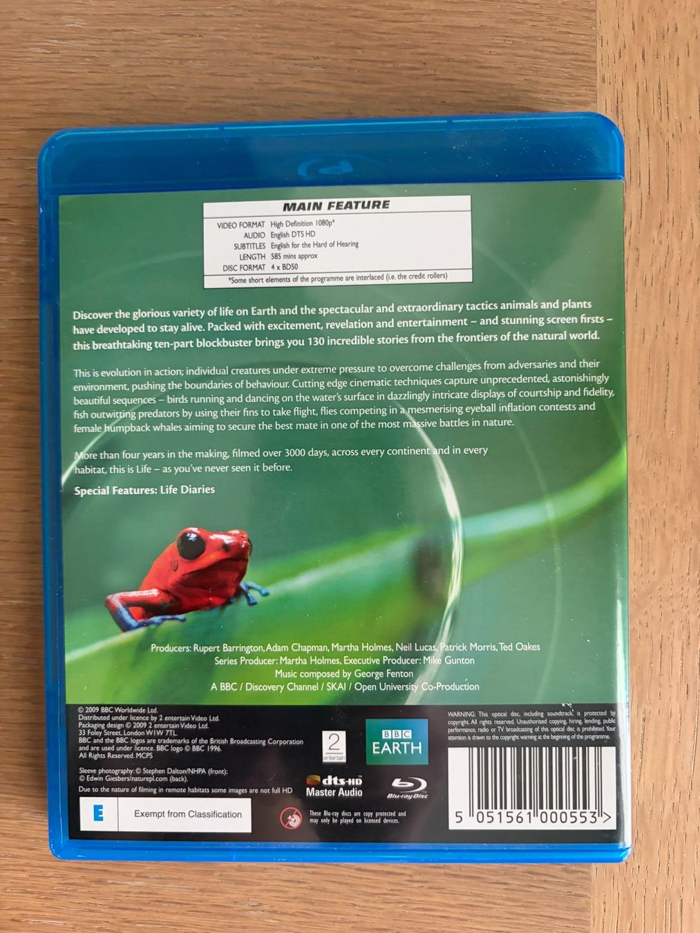 Tous les DVDs: LIFE BLU RAY – D'occasion à Geneve par tigre69 1