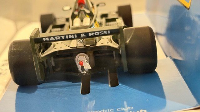 thumbnail image 2 of Scalextric Martini Lotus 79 – Mario Andretti, 1979 USA GP West – 1/32 Slot Car C4423 2 of 6