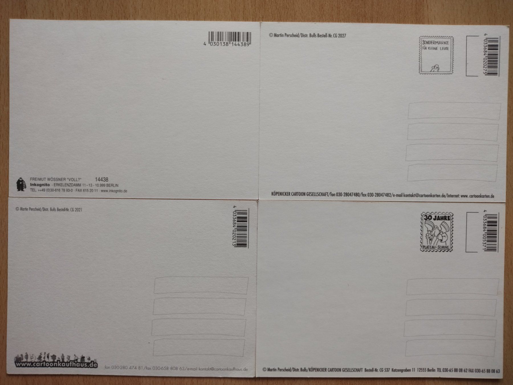 Cartoline postali: Postkarten, Ansichtskarten, lustige Cartoons, u.a. Perscheid – Nuovo (secondo la descrizione) da Jona venduto da Argus36 4